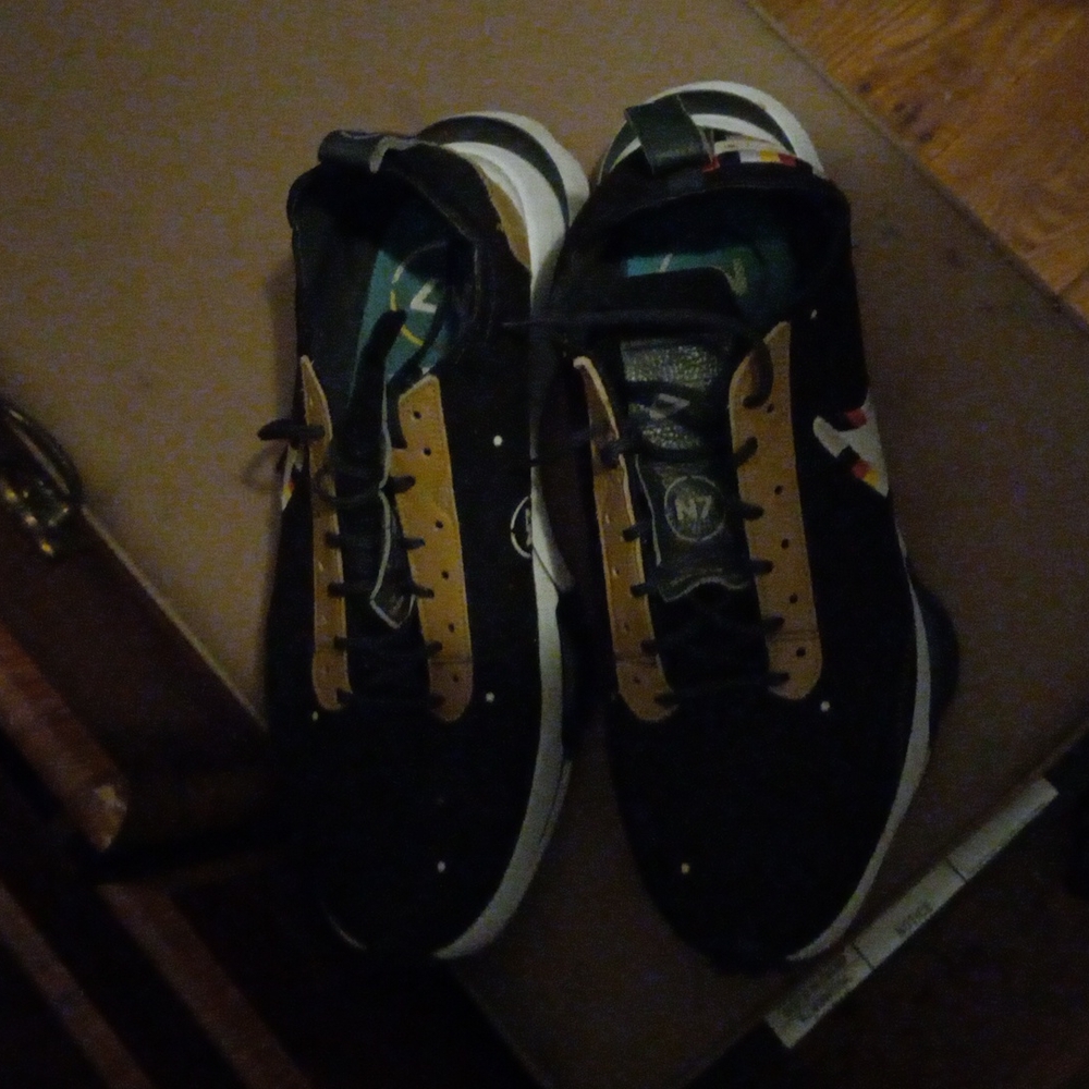 Nike size 11 Black Tan and White Sneaker